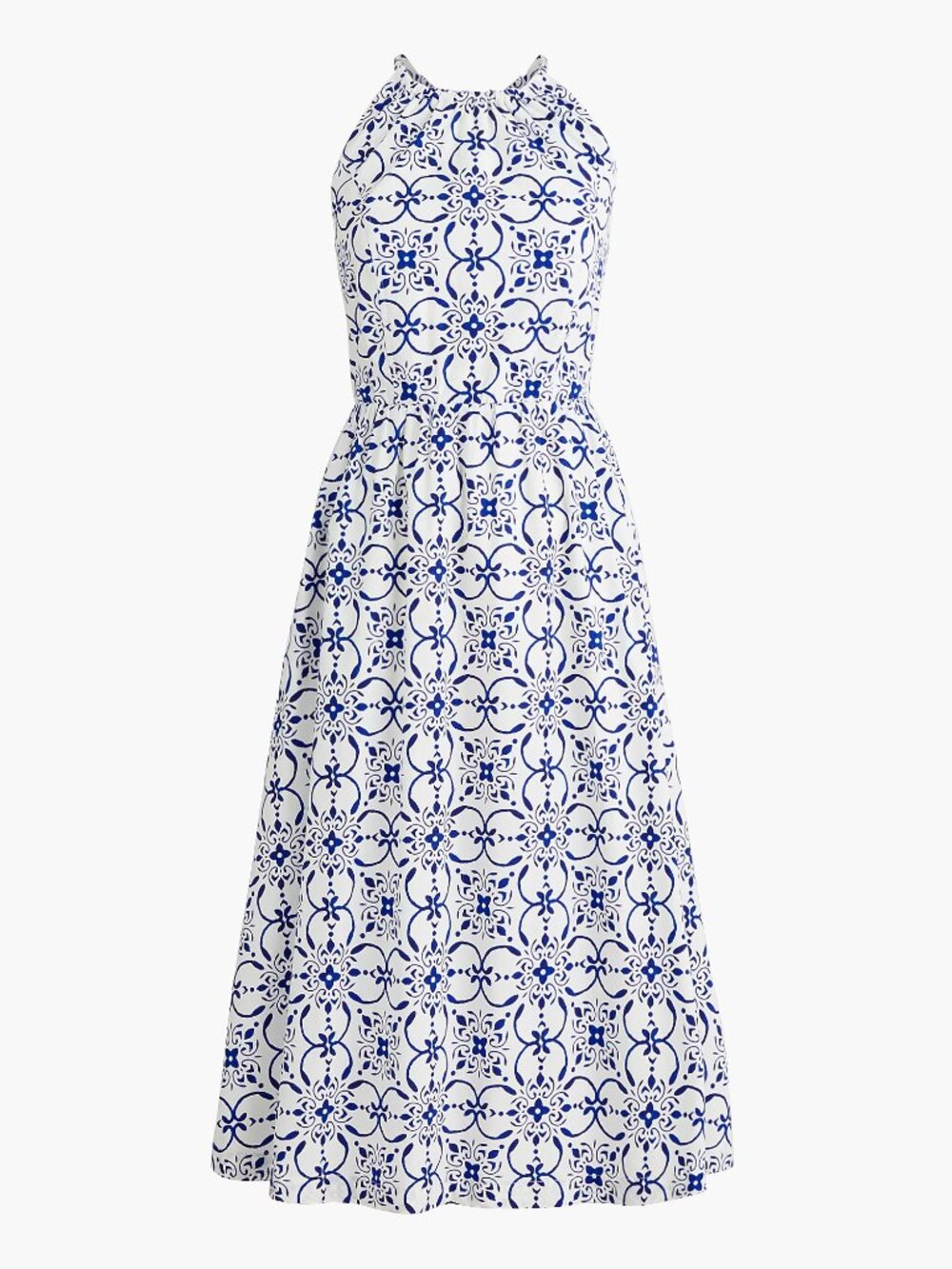 JCrew Factory Strappy Poplin Halter Dress